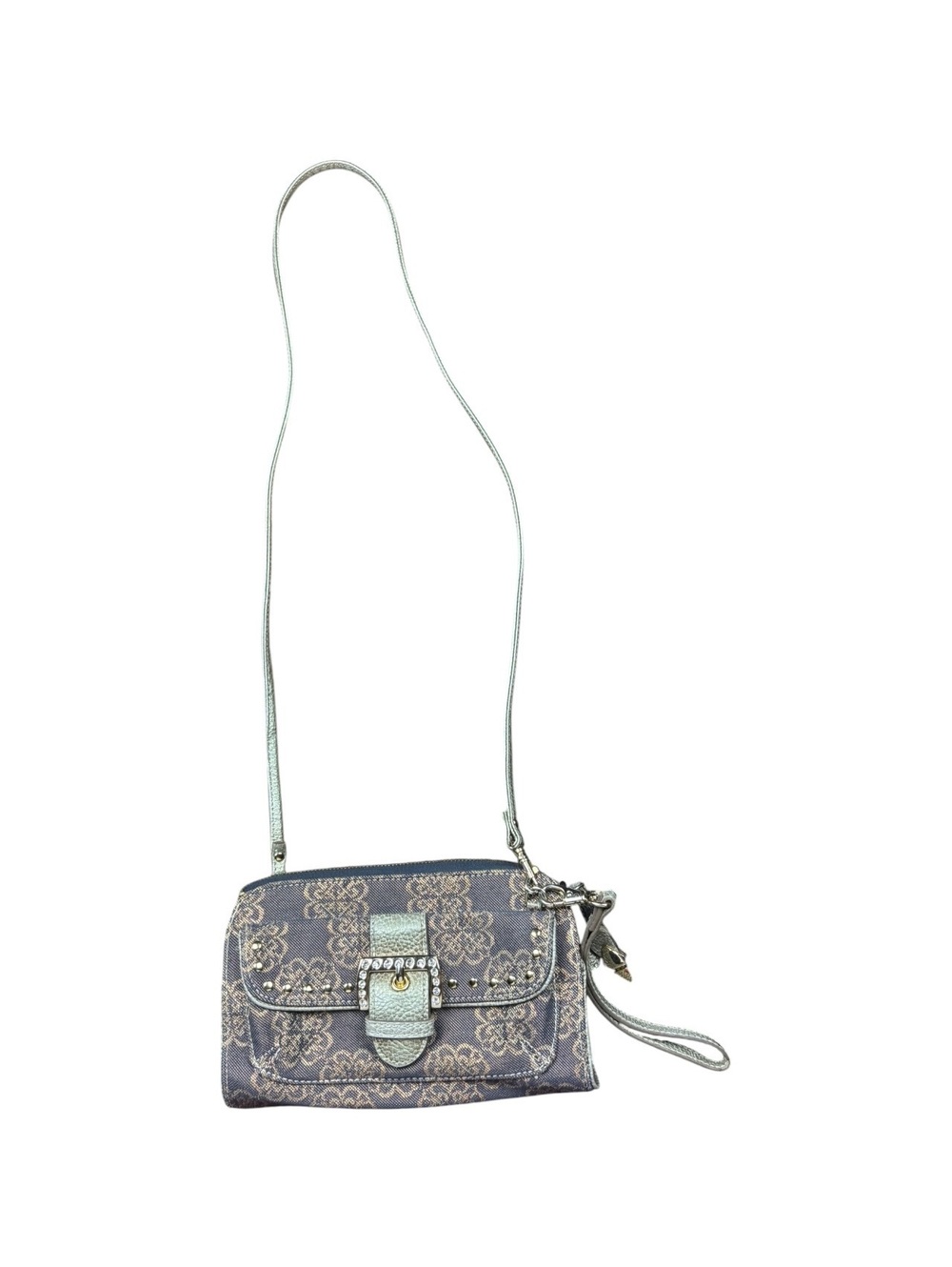 Kathy Van Zeeland Y2K Monogram Crossbody Wristlet Purse